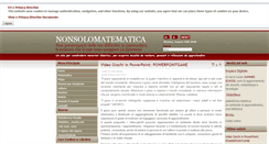 Desktop Screenshot of nonsolomatematica.it