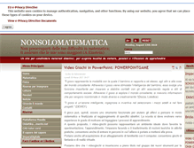 Tablet Screenshot of nonsolomatematica.it